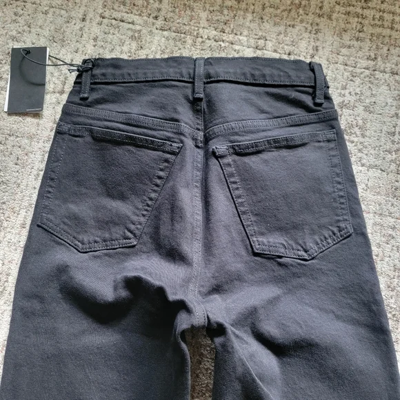 NWT Re/Done Classic Black 90s High Rise Loose Relaxed Straight Fit Jeans Size 27